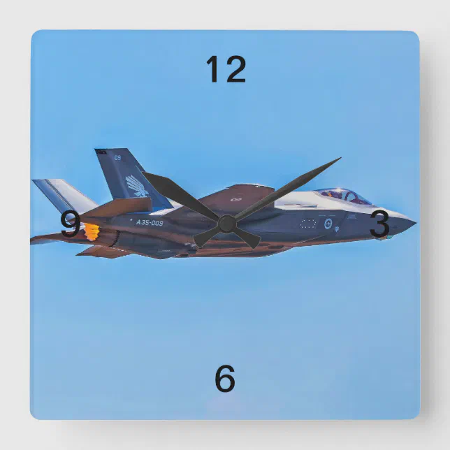 Lockheed Martin F-35A Lightning II Wall Clock | Zazzle