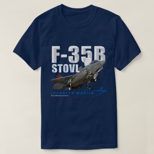 Lockheed Martin F_35B Lightning II Stealth Fighter T_Shirt