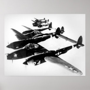 Lockheed P-38 Lightning Poster