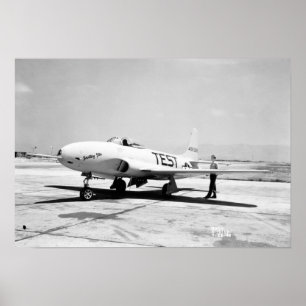 Lockheed P-80A Airplane Poster