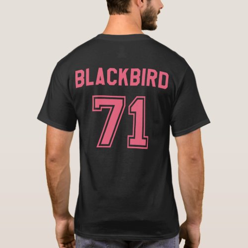 Lockheed SR_71 Mens T_shirt w Back Print  Pink