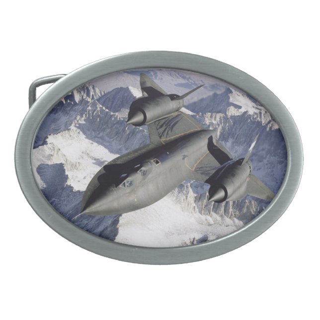 Lockheed SR-71B Blackbird Belt Buckle (Front)