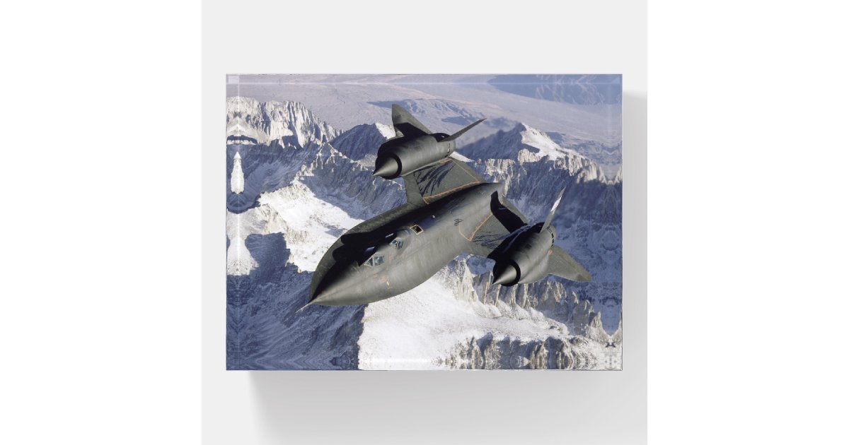 Lockheed SR-71B Blackbird Paperweight | Zazzle