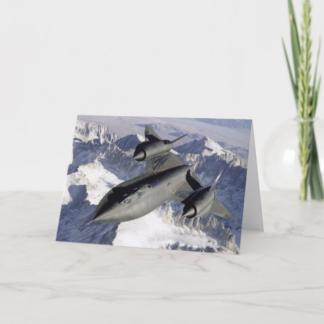 Lockheed SR-71B Blackbird Thank You Card (Front)