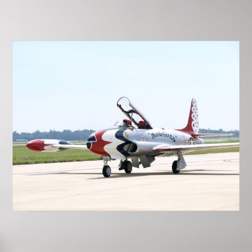 Lockheed T_33 Shooting Star At shaw AFB Poster