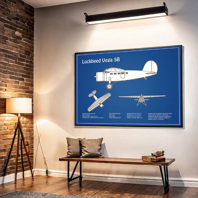 Lockheed Vega 5B - Airplane Plans ABD Poster (Creator Uploaded)