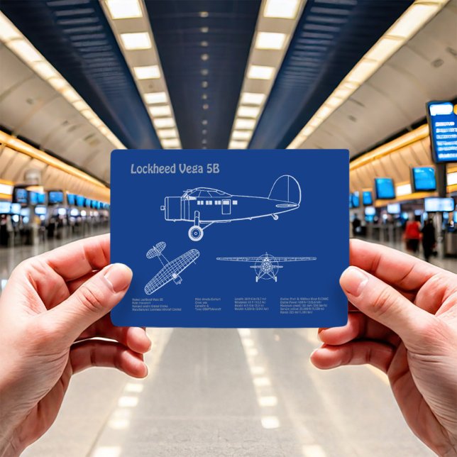 Lockheed Vega 5B - Airplane Plans AD Postcard (Creator Uploaded)