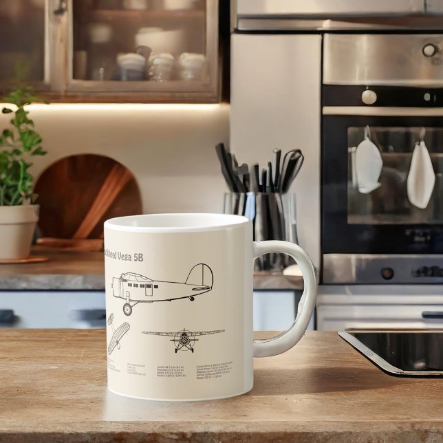 Lockheed Vega 5B - Airplane Plans SD Coffee Mug (Creator Uploaded)