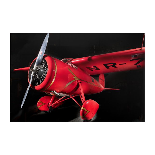 Lockheed Vega 5B, Amelia Earhart Canvas Print Acrylic Print (Front)