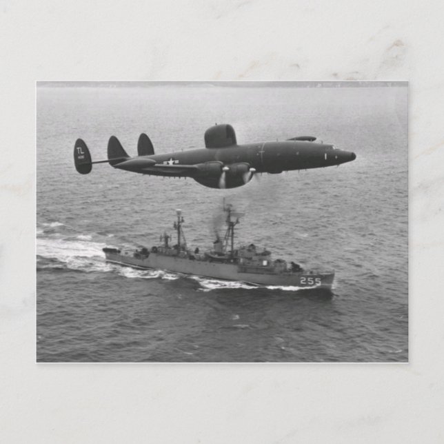 Lockheed WV-2 Super Constellation Postcard (Front)