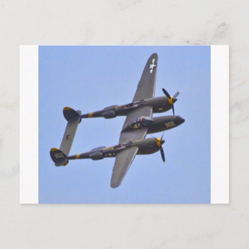 Lockhhe P_38J Lightning  a Postcard