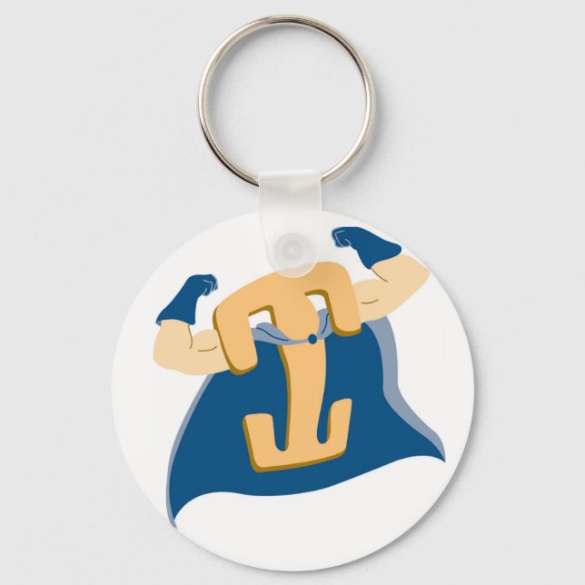 Locking Clip Man Keychain (Front)