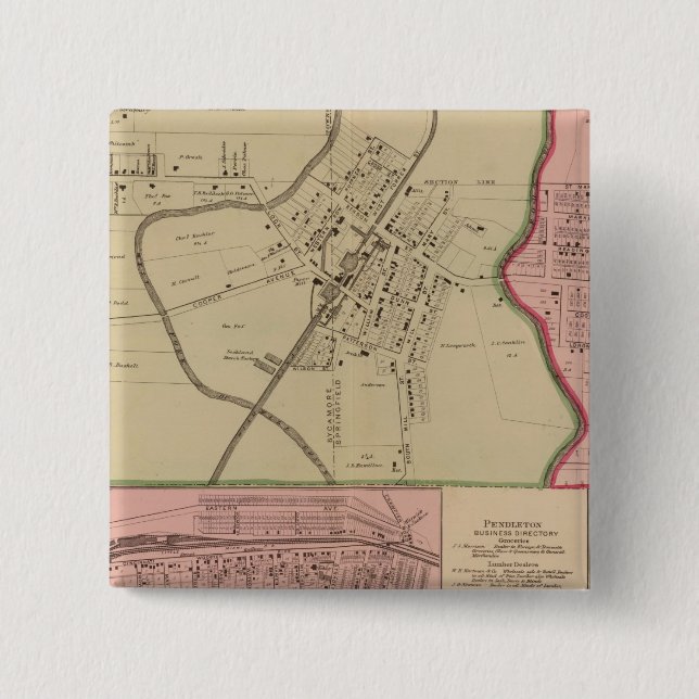Lockland, Reading, Ohio Pinback Button (Front)