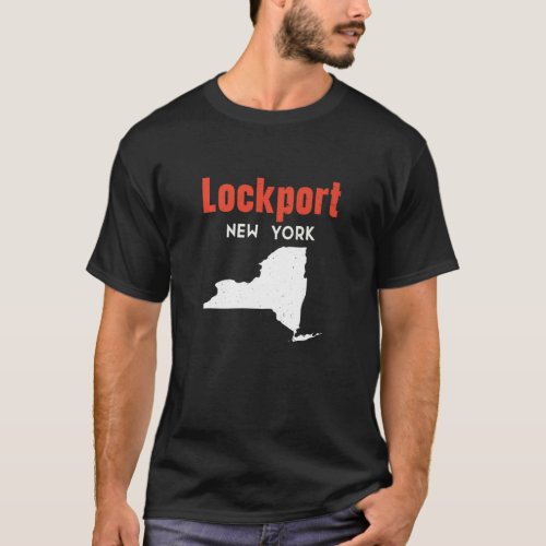 Lockport New York Usa State America Travel New Yor T_Shirt