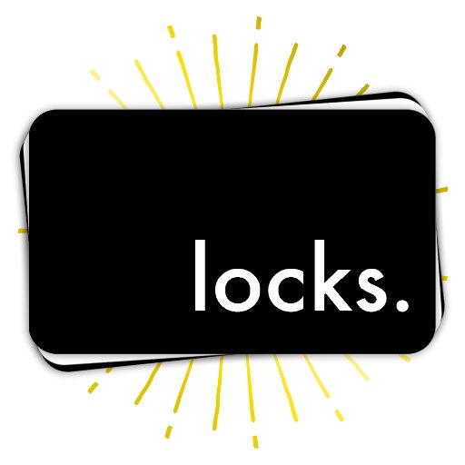 Customizable locks. business card templates