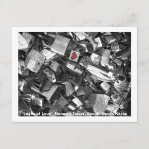Locks of Love/ Seoul Tower, South Korea Postcard