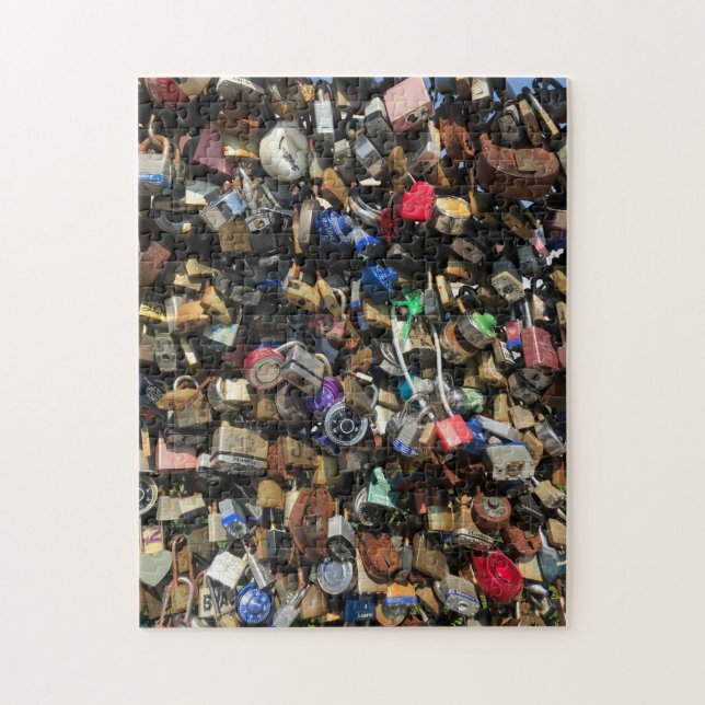 Locks on a Bridge Jigsaw Puzzle (Vertical)