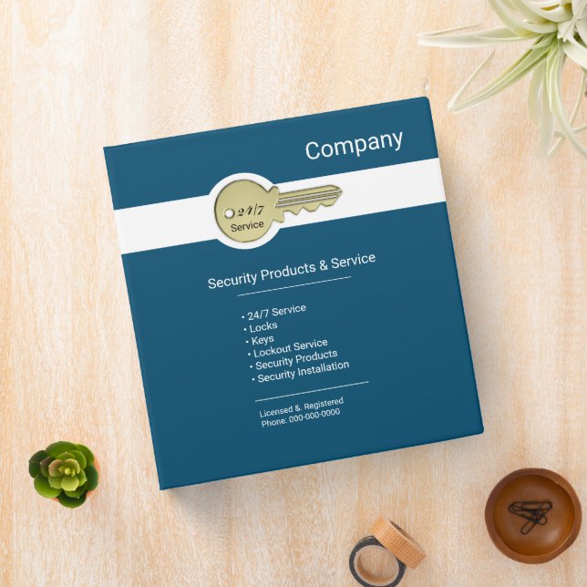 Locksmith 3 Ring Binder (In Situ)