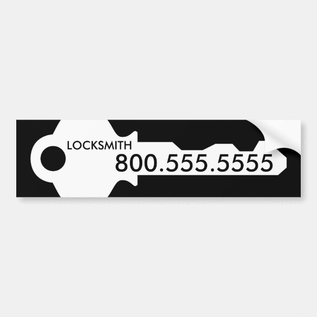 LOCKSMITH BUMPER STICKER (Front)