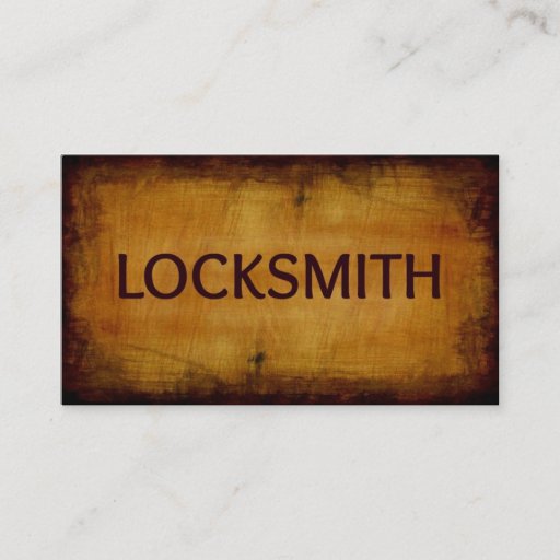 Customizable Locksmith Business Card