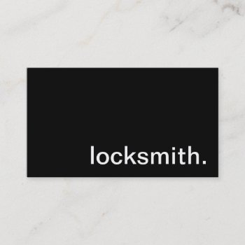 Locksmith Business Card by HolidayZazzle at Zazzle