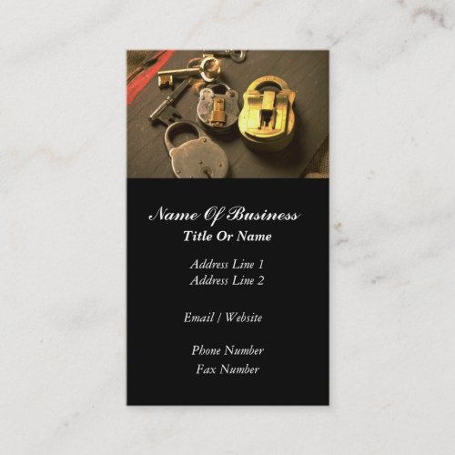 Locksmith Business Card