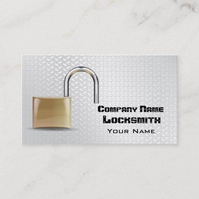 Locksmith Business Card (Front)