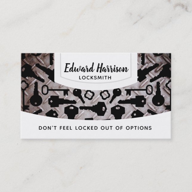 Locksmith Business Cards (Front)