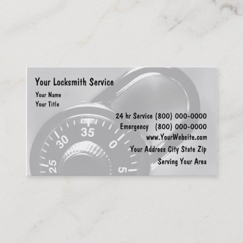 Locksmith Business Cards