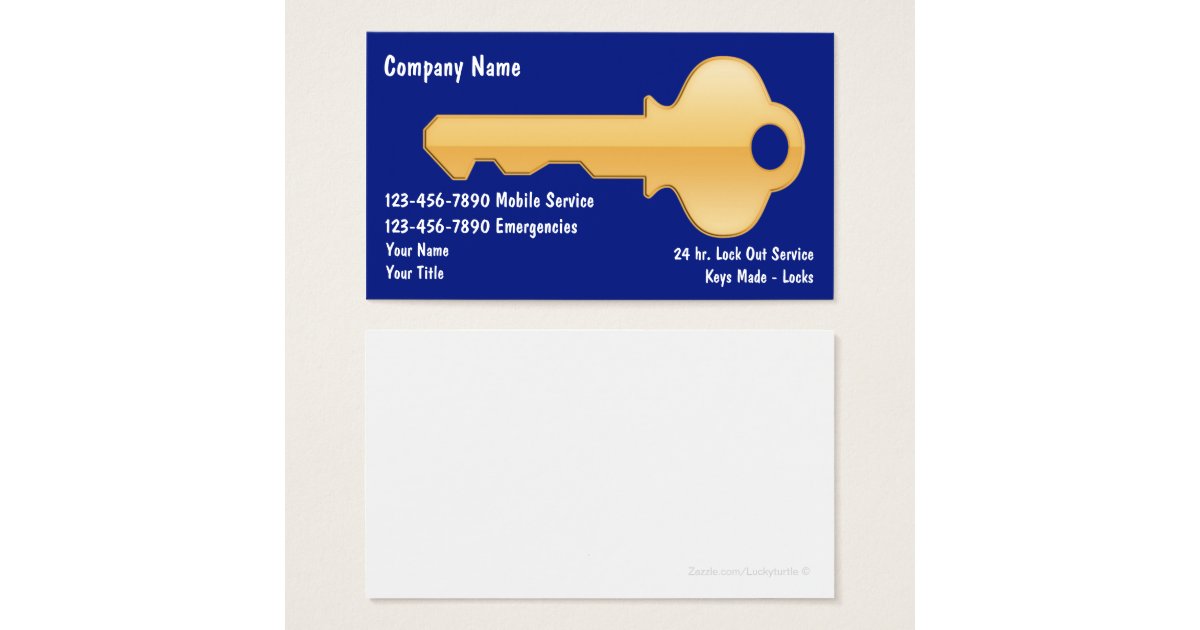 Locksmith Business Cards | Zazzle