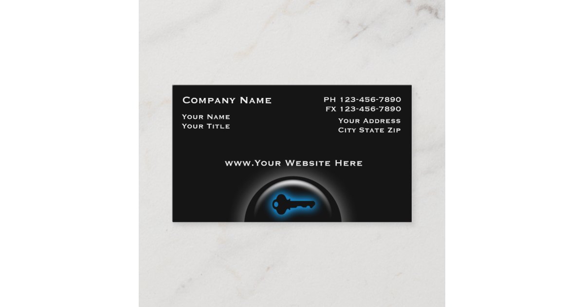 Locksmith Business Cards | Zazzle