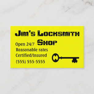 Locksmith business cards