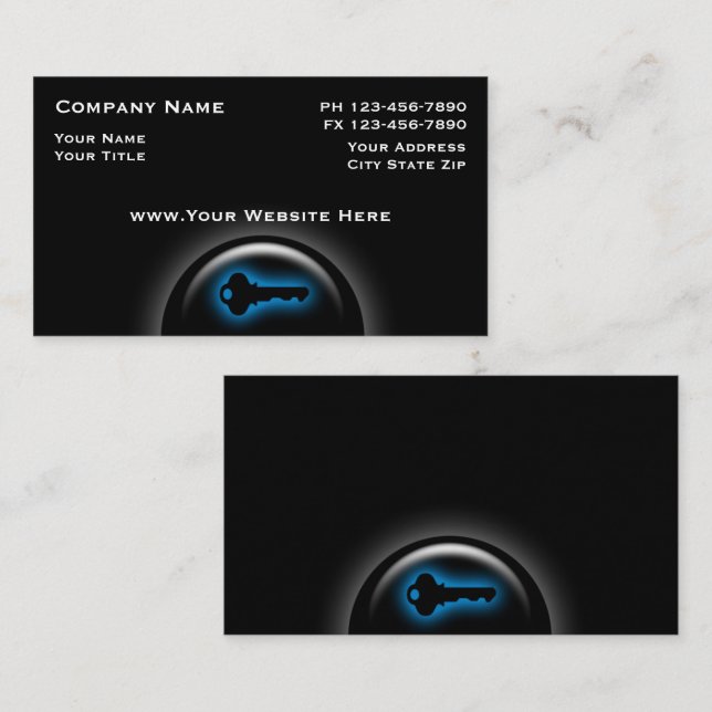 Locksmith Business Cards (Front/Back)