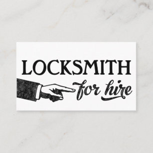 Locksmith Business Cards - Cool Vintage