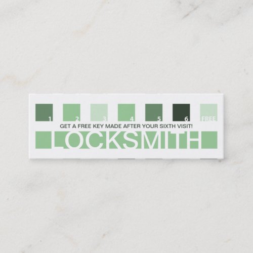 LOCKSMITH customer appreciation mod squares Loyalty Card