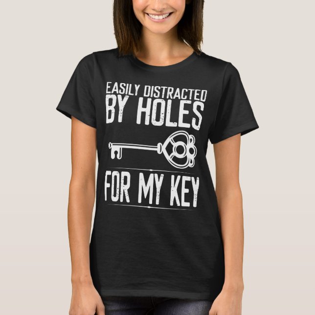 Locksmith Holes for my Key Opener Lock Picking T-Shirt (Front)