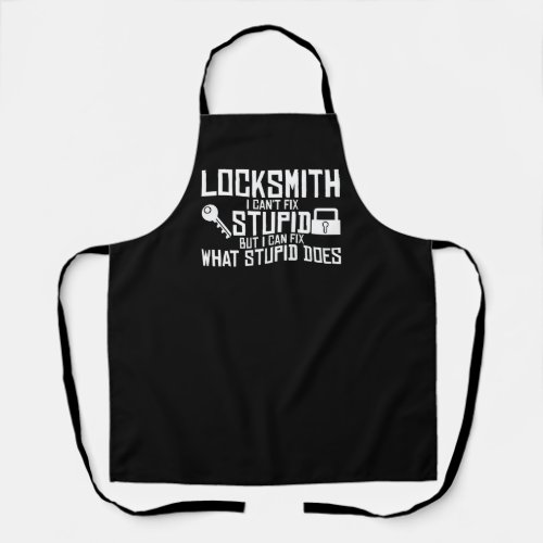 Locksmith Joke Smith Locksmithing Locksport Key Apron