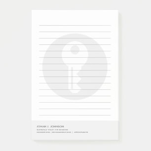Locksmith & Maker Customizable Lined Post-it Notes
