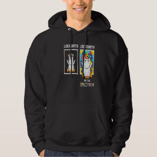 Locksmith People With Autism Puzzle Unicorn Neurod Hoodie