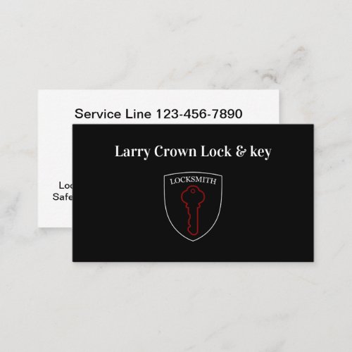 Locksmith Professional Business Cards Template