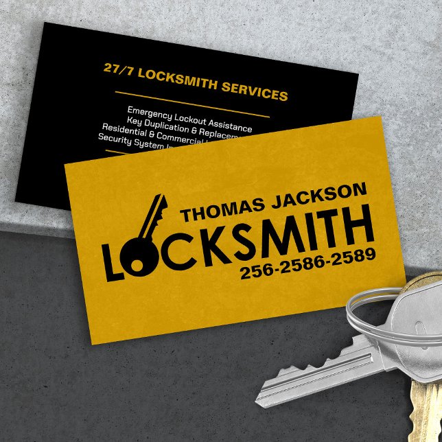 Locksmith Services Business Card (Creator Uploaded)