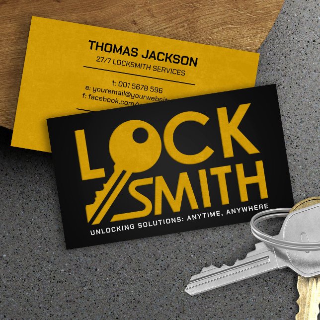 Locksmith Services Business Card (Creator Uploaded)
