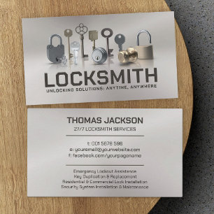 Locksmith Services Business Card