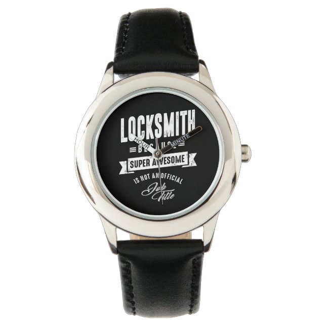 Locksmith Work Job Title Gift Watch (Front)