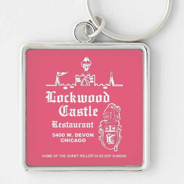 Lockwood Castle Restaurant, Chicago, IL Keychain (Front)