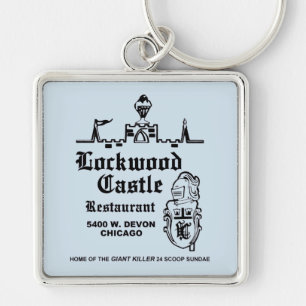 Lockwood Castle Restaurant, Chicago, IL Keychain