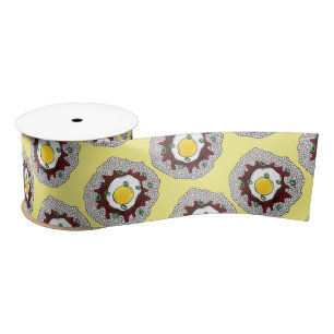 Loco Moco Hawaiian Cuisine Food Rice Hamburger Egg Satin Ribbon