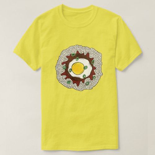 Loco Moco Hawaiian Cuisine Food Rice Hamburger Egg T_Shirt