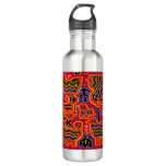 Loco Pajaros con Dos Cabezas Stainless Steel Water Bottle