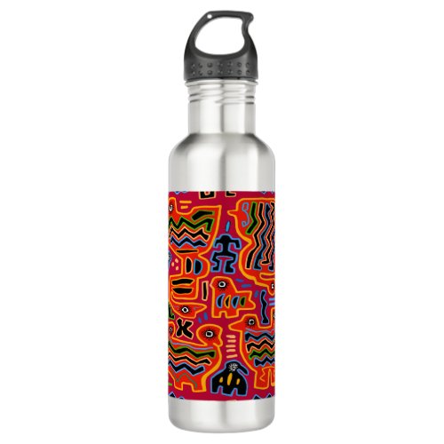 Loco Pajaros con Dos Cabezas Stainless Steel Water Bottle